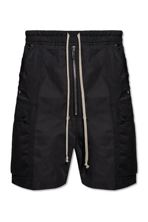 Pantaloncini Cargobela in Tech Faille nero RICK OWENS | RU01E5360FT09